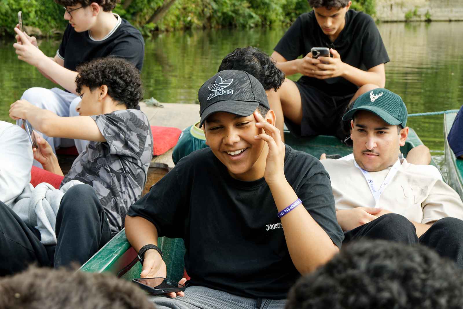 Students punting